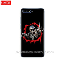 Load image into Gallery viewer, Silicone Cover Phone Case For Huawei Honor 7A PRO 7C Y5 Y6 Y7 Y9 2017 2018 Prime  Horror Skull