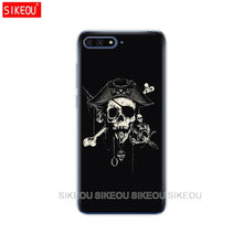 Load image into Gallery viewer, Silicone Cover Phone Case For Huawei Honor 7A PRO 7C Y5 Y6 Y7 Y9 2017 2018 Prime  Horror Skull