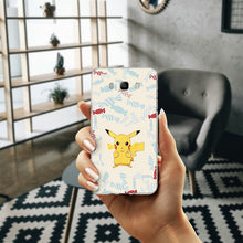 Load image into Gallery viewer, Soft Silicone TPU Phone Cases for Samsung Galaxy A3 A5 A7 J1 J2 J3 J5 J7 2016 2017 Pikachus Pokemons