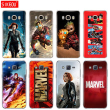 Load image into Gallery viewer, silicone cover phone case for Samsung Galaxy J1 J2 J3 J5 J7 MINI 2016 2015 prime Marvel superheroes