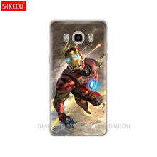 Load image into Gallery viewer, silicone cover phone case for Samsung Galaxy J1 J2 J3 J5 J7 MINI 2016 2015 prime Marvel superheroes