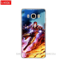 Load image into Gallery viewer, silicone cover phone case for Samsung Galaxy J1 J2 J3 J5 J7 MINI 2016 2015 prime Marvel superheroes