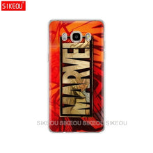 Load image into Gallery viewer, silicone cover phone case for Samsung Galaxy J1 J2 J3 J5 J7 MINI 2016 2015 prime Marvel superheroes