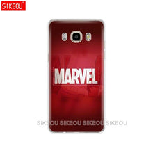 Load image into Gallery viewer, silicone cover phone case for Samsung Galaxy J1 J2 J3 J5 J7 MINI 2016 2015 prime Marvel superheroes