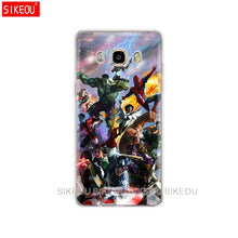 Load image into Gallery viewer, silicone cover phone case for Samsung Galaxy J1 J2 J3 J5 J7 MINI 2016 2015 prime Marvel superheroes