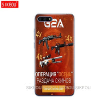 Load image into Gallery viewer, Silicone Cover Phone Case For Huawei Honor 7A PRO 7C Y5 Y6 Y7 Y9 2017 2018 Prime Game CSGO
