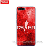 Load image into Gallery viewer, Silicone Cover Phone Case For Huawei Honor 7A PRO 7C Y5 Y6 Y7 Y9 2017 2018 Prime Game CSGO