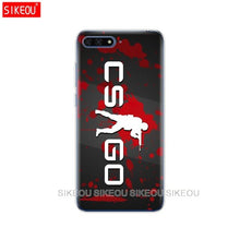 Load image into Gallery viewer, Silicone Cover Phone Case For Huawei Honor 7A PRO 7C Y5 Y6 Y7 Y9 2017 2018 Prime Game CSGO